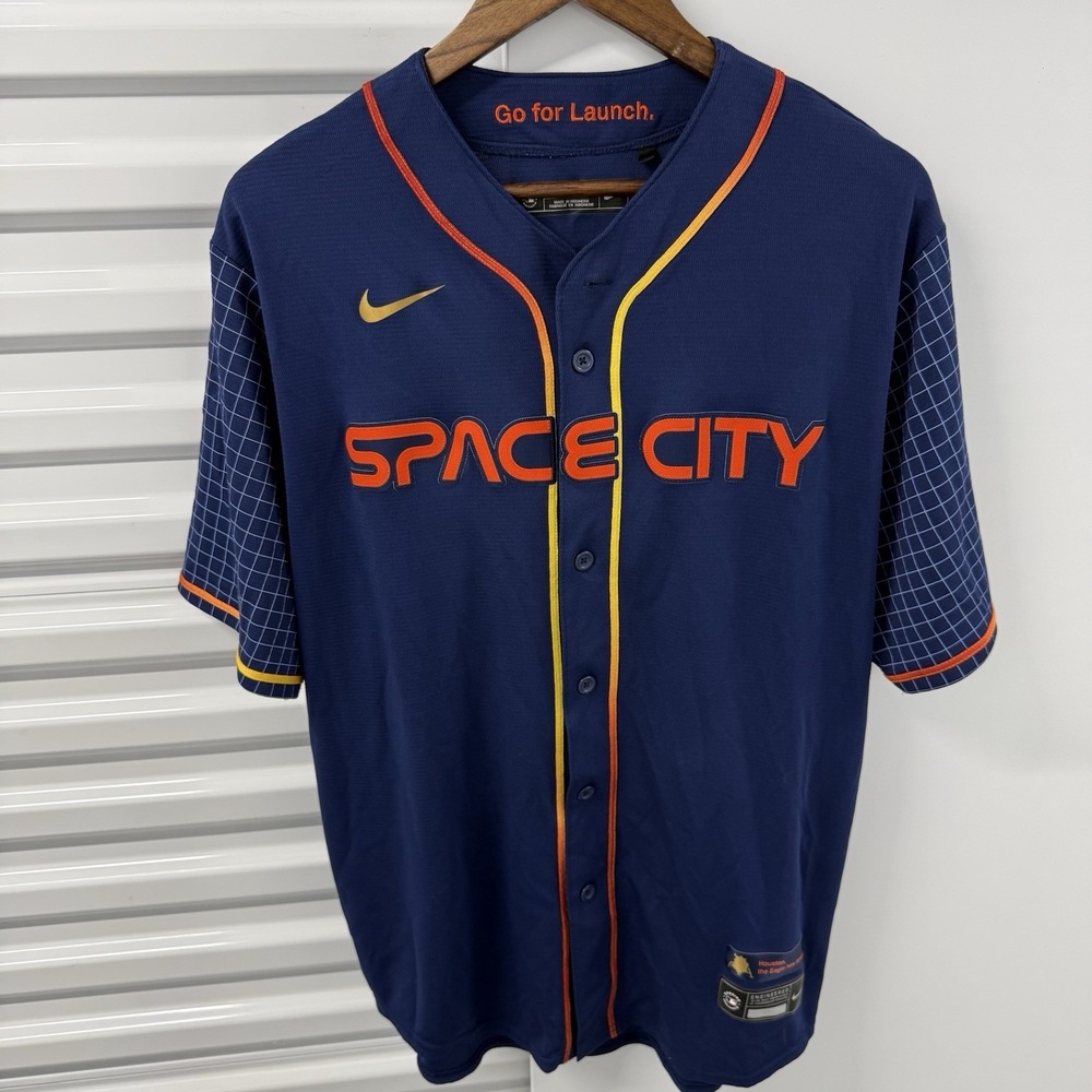 Nike Astros Jeremy Peña #3 Space City Jersey Men Large MLB Houston
